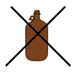 Unsafe amber bottle example